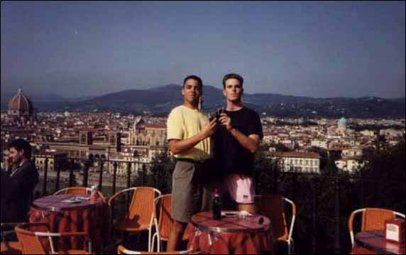 Marty and I in Florence, Italy