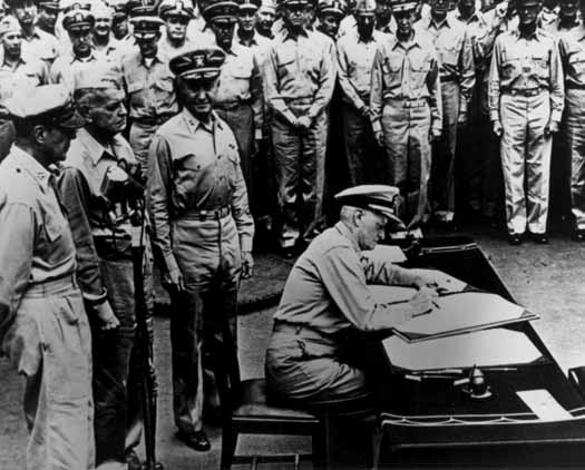 Nimitz accepts Japanese surrender